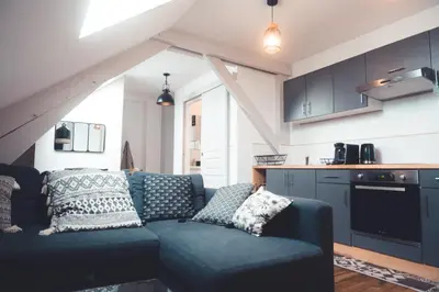Cuisine ou kitchenette dans l'établissement L'Âme de l'Artiste - Quartier Velpeau