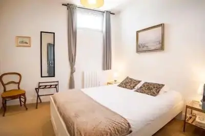 Un ou plusieurs lits dans un hébergement de l'établissement «AU VINCI BLEU» Cosy - Centre-ville Amboise