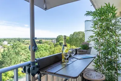 Balcon ou terrasse dans l'établissement Studio Lumineux et plein de charme