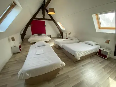 Un ou plusieurs lits dans un hébergement de l'établissement Logement de groupe au centre d'Azay le Rideau
