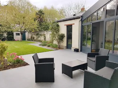 Jardin de l'établissement Couette et café Saumur