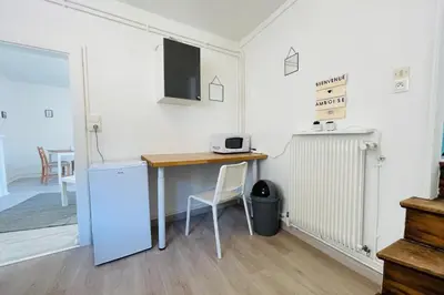 Télévision ou salle de divertissement dans l'établissement ENTRE 2 RIVES Échappée Amboisienne avec sauna partagé