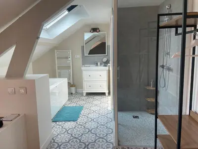 Salle de bains dans l'établissement La LocaLuna