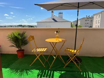 Balcon ou terrasse dans l'établissement Cocon à TRELAZE