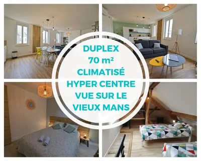 Plan de l'établissement duplex appartement 70m2 atypique au cœur du Mans