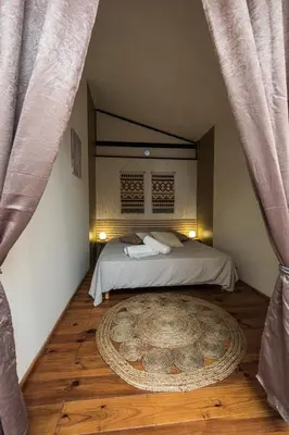 Un ou plusieurs lits dans un hébergement de l'établissement Zen & Spa - Maison Cosy - Tours - Netflix