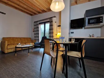 Cuisine ou kitchenette dans l'établissement Domaine de l'Epau Eco-Resort