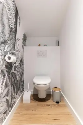 Salle de bains dans l'établissement LE PADDOCK 