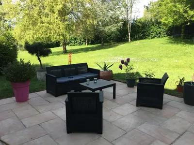 Jardin de l'établissement Chambre privée avec salle de bains