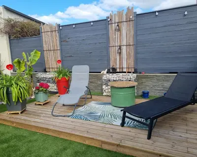 Jardin de l'établissement Chez Stephane et Sylvie