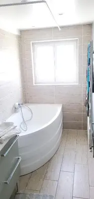 Salle de bains dans l'établissement Chez Stephane et Sylvie