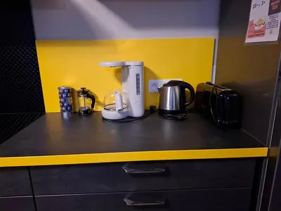 Cuisine ou kitchenette dans l'établissement Passion