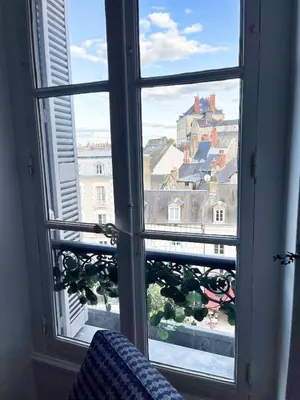 Balcon ou terrasse dans l'établissement ☆ Sur les toits de Blois ☆ T2 avec vue Château