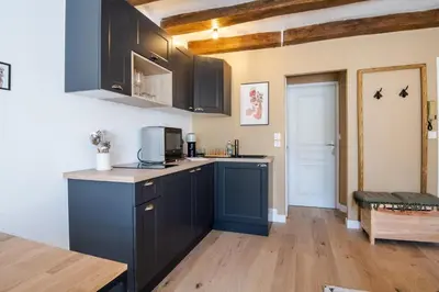 Cuisine ou kitchenette dans l'établissement Cocon du Vieux Tours