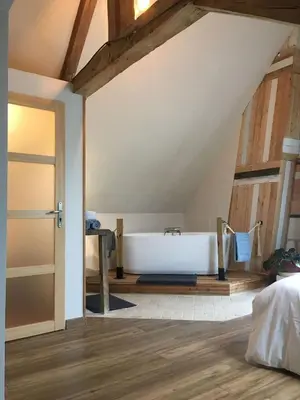 Un ou plusieurs lits dans un hébergement de l'établissement L'Escale - Maison avec Jardin - 4min du Zoo de Beauval