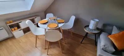 Cuisine ou kitchenette dans l'établissement L'appart K-torze- RARE ! 14 couchages en centre ville du Mans