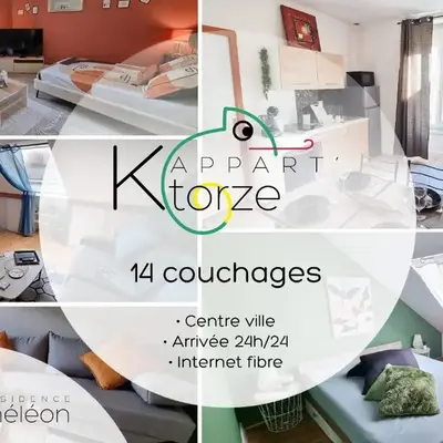 L'appart K-torze- RARE ! 14 couchages en centre ville du Mans