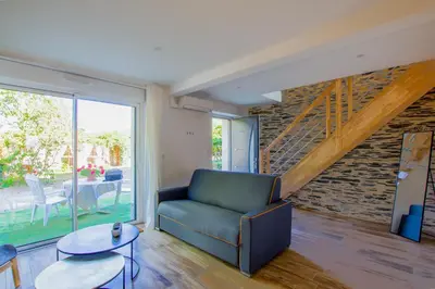 Coin salon dans l'établissement La Bohal' Loire