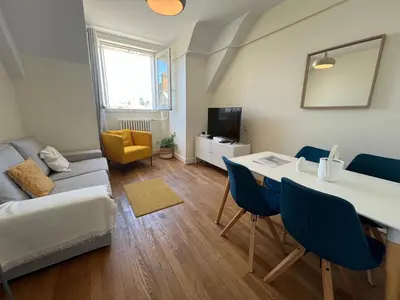 Coin salon dans l'établissement Le Wilson - Vue Imprenable sur la Loire et le château de Blois