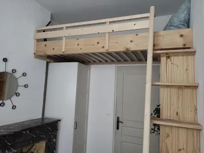 Un ou plusieurs lits dans un hébergement de l'établissement Détente au bord du Loir - Gîte 1