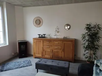 Coin salon dans l'établissement Détente au bord du Loir - Gîte 1