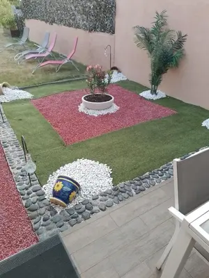 Jardin de l'établissement Chez patrice