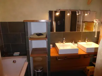 Salle de bains dans l'établissement Le Clos de La Pinsonnière