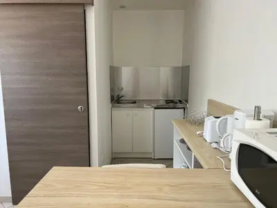 Cuisine ou kitchenette dans l'établissement La campagne à 5 minutes du centre-ville de Tours