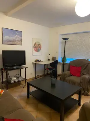 Télévision ou salle de divertissement dans l'établissement Appartement Rez de chaussée T2 centre-ville