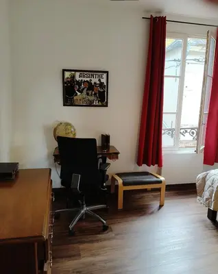 Un ou plusieurs lits dans un hébergement de l'établissement Gîte familial au cœur de Saint-Aignan séjour idéal 3 nuits à 5 min du Zoo de Beauval