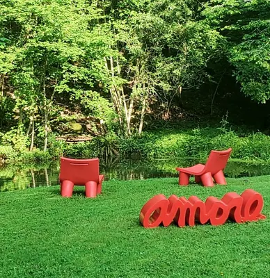 Jardin de l'établissement Domaine du Val Sauvage