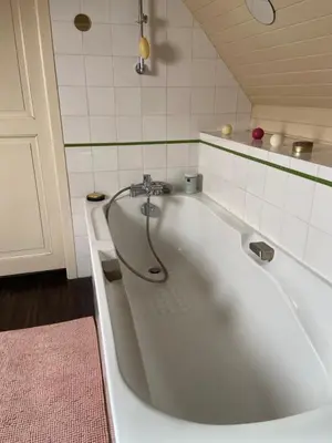 Salle de bains dans l'établissement Les chambres de l'atelier