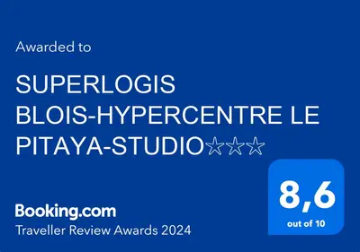 Certificat, récompense, panneau ou autre document affiché dans l'établissement SUPERLOGIS BLOIS-LE PITAYA- HYPERCENTRE STUDIO- Classé 3Etoiles