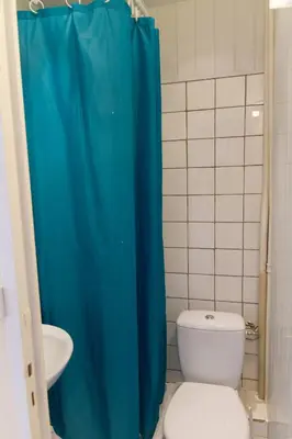 Salle de bains dans l'établissement Le Pavillon