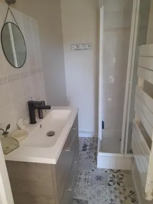 Salle de bains dans l'établissement Maison de Marie