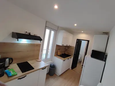 Cuisine ou kitchenette dans l'établissement Alsace N°3