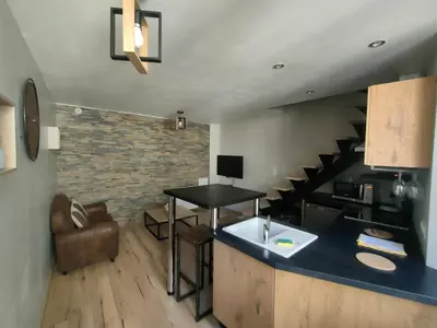 Télévision ou salle de divertissement dans l'établissement Studio Centre Ville Chinon