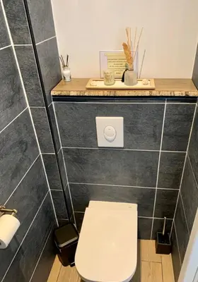 Salle de bains dans l'établissement Chambres d'hôtes L'Escale Charmante