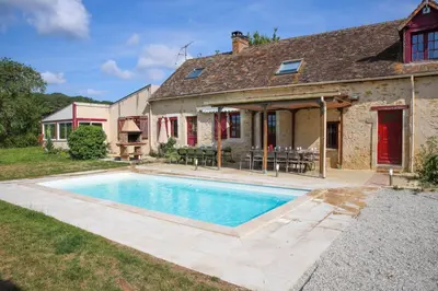 Piscine de l'établissement Crazy Villa Noé Michel 72 - Heated pool - Basket - 2h Paris - 30p ou située à proximité