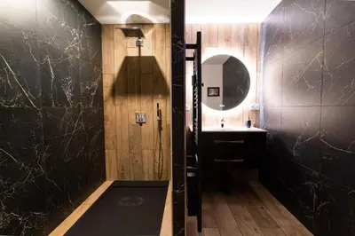 Salle de bains dans l'établissement L'écrin des secrets