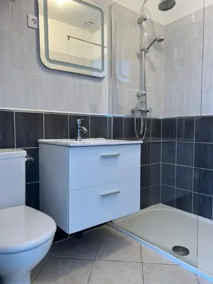 Salle de bains dans l'établissement Le charme de la Touraine