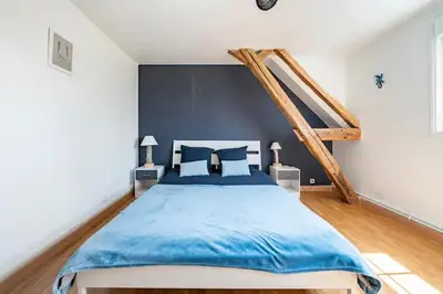 Un ou plusieurs lits dans un hébergement de l'établissement Grand Gîte du Coudray