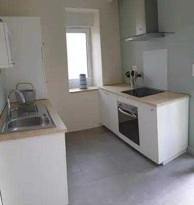 Cuisine ou kitchenette dans l'établissement Domaine de la Chaume