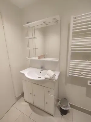 Salle de bains dans l'établissement Parenthèse lumineuse au cœur d’Amboise