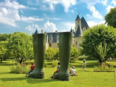 Jardin de l'établissement Gîtes du Moulin à Tan à Saché 37
