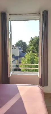 Un ou plusieurs lits dans un hébergement de l'établissement Histoire de Loire - ANJOU sdb partagée