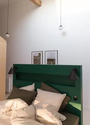 Un ou plusieurs lits dans un hébergement de l'établissement Maison d'hôtes le détour en pleine nature