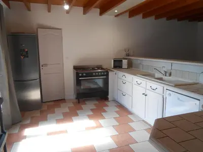 Cuisine ou kitchenette dans l'établissement Refuge au calme