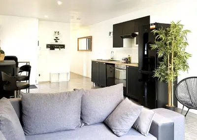 Cuisine ou kitchenette dans l'établissement Residence Belfort