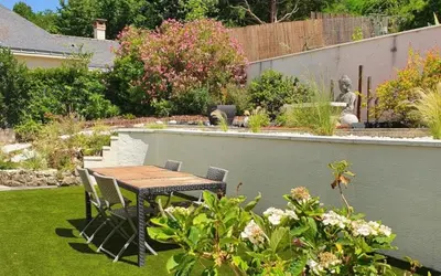 Jardin de l'établissement Chambre Jungle dans maison d'hote 